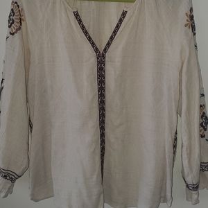 Lucky Brand BOHO Cross stitch Excellent Condition Size Extra Large Tunic